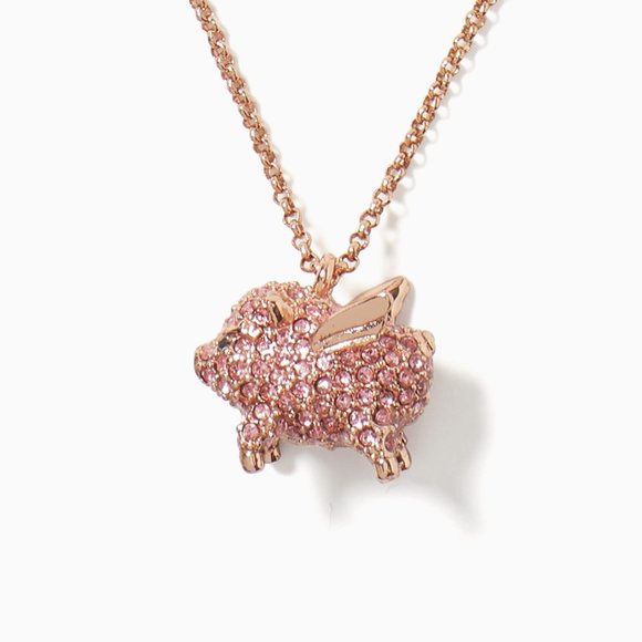 Kate Spade Imagination Pave Pig Mini Pendant (BRAND NEW)